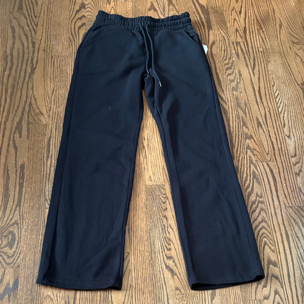 Women’s Black Comfortable Wide Leg Sweatpants